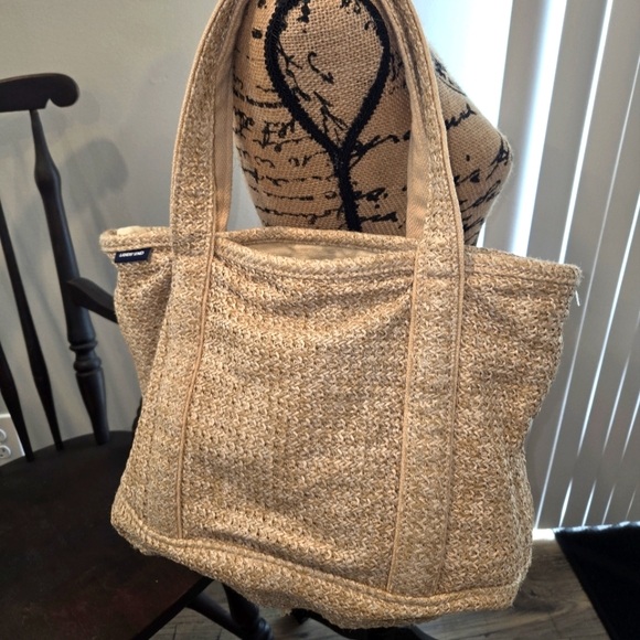 ❤️Lands End woven tote - Picture 1 of 6